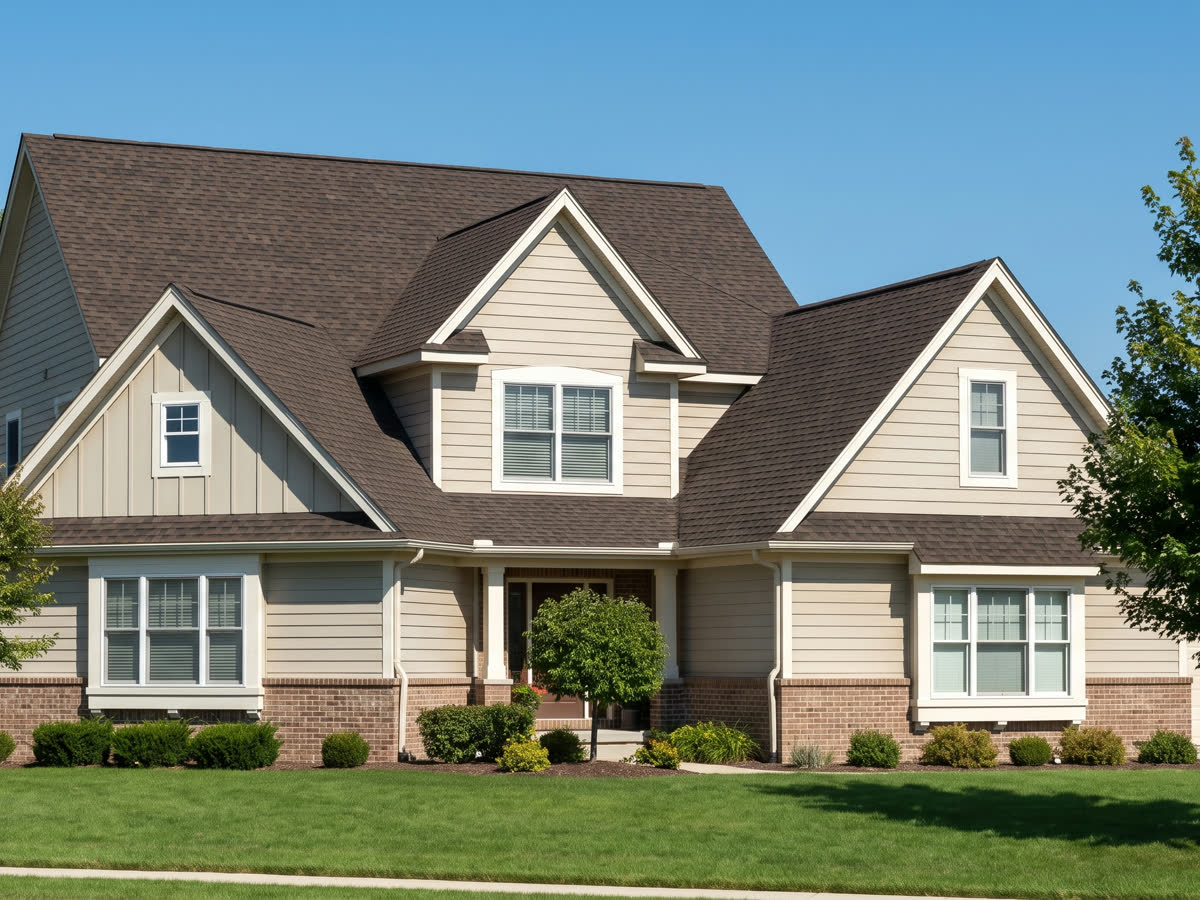 Re-roofed two-storey home
