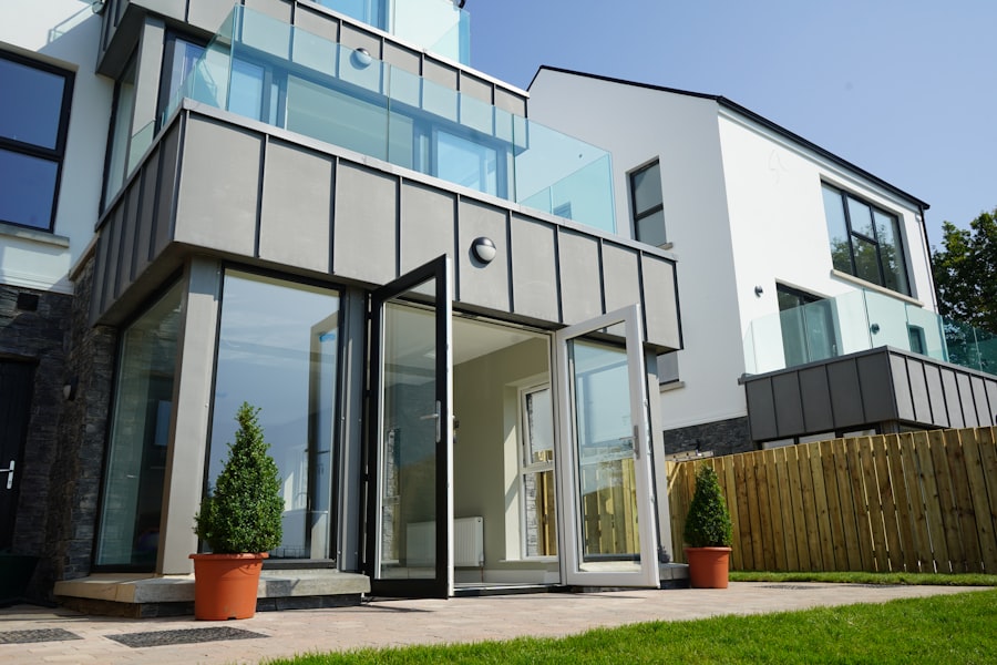 Modern rear home addition